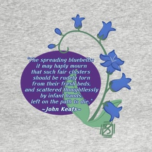 John Keats Bluebells T-Shirt